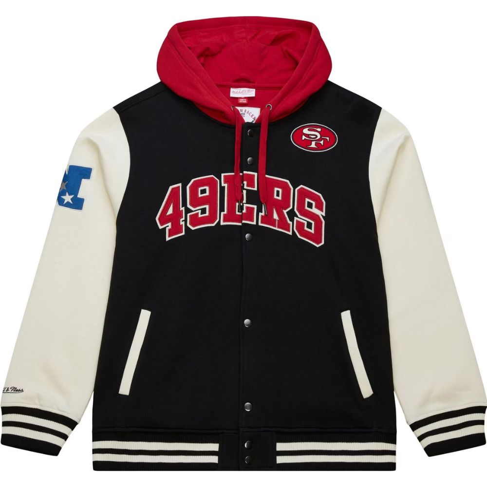 San Francisco 49ers Rinkside Fleece Full-Snap Jacket - Mitchell & Ness