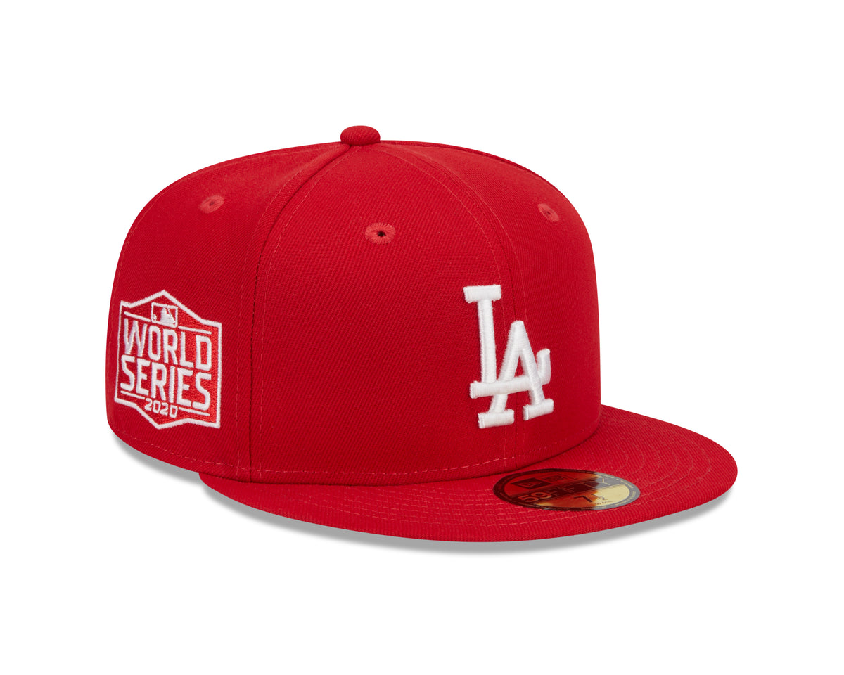 Los Angeles Dodgers Scarlet Basic 59FIFTY Fitted Cap - New Era