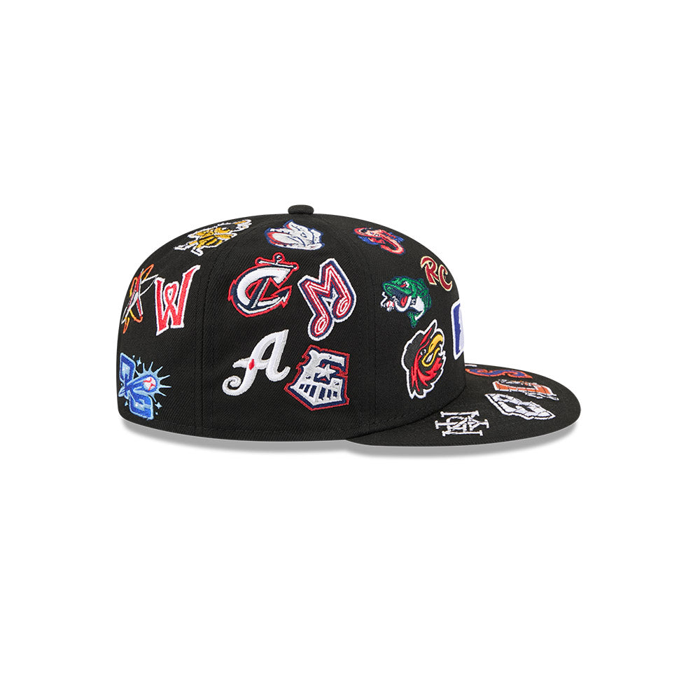 MiLB Black All over 59FIFTY Fitted Cap - New Era