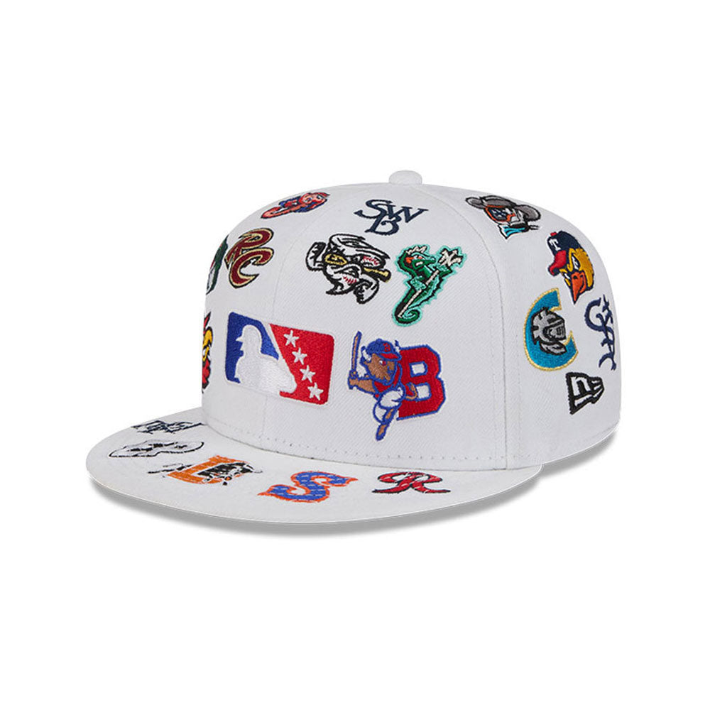 MiLB White All over 59FIFTY Fitted Cap - New Era