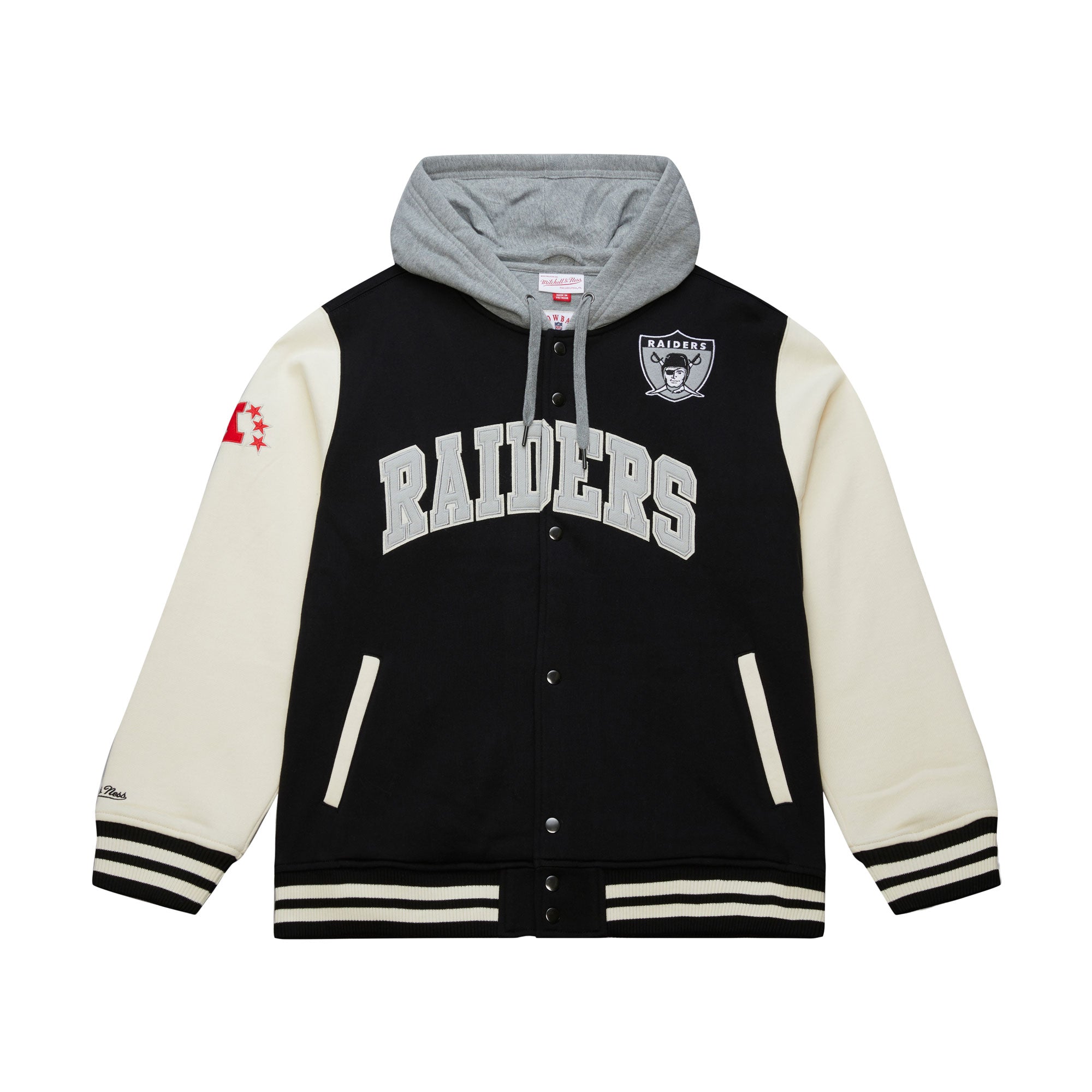 Las Vegas Raiders Rinkside Fleece Full-Snap Jacket - Mitchell & Ness