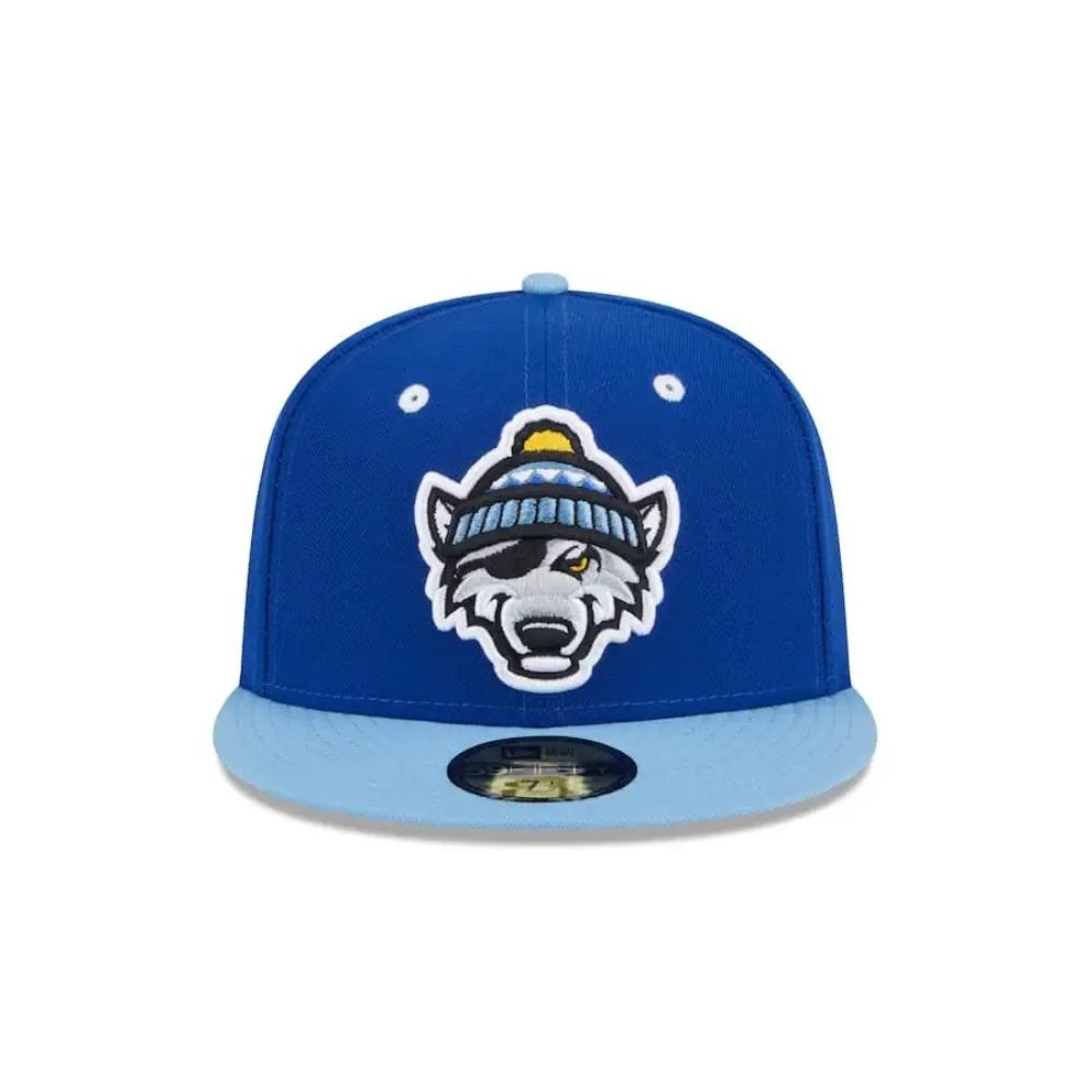 Erie SeaWolves Theme Night Snow MILB Alternate Logo 59FIFTY Fitted Cap - New Era