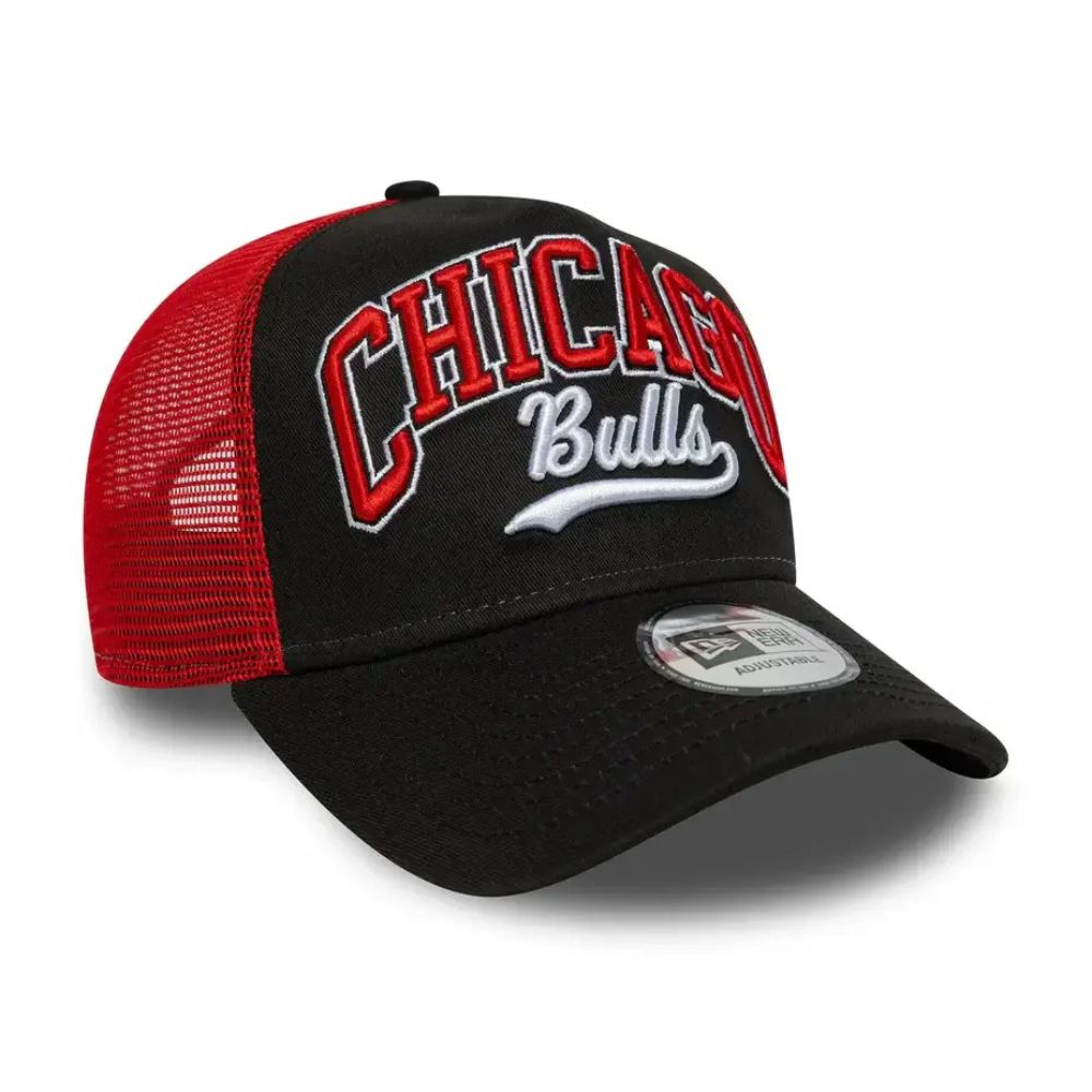 Chicago Bulls NBA Script 9FORTY E-Frame Trucker Cap - New Era