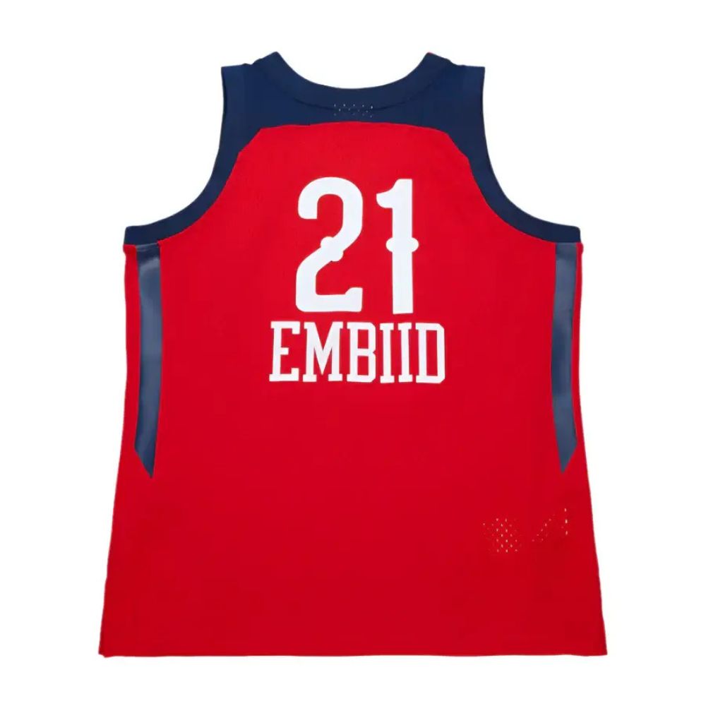 Joel Embiid Red NBA Rising Stars Game 2017 Swingman Jersey - Mitchell & Ness