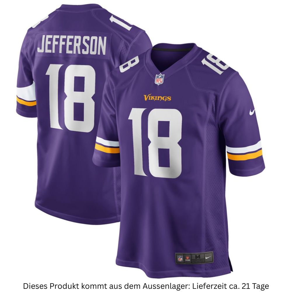 Minnesota Vikings Home Jersey Jefferson # 18 - Nike