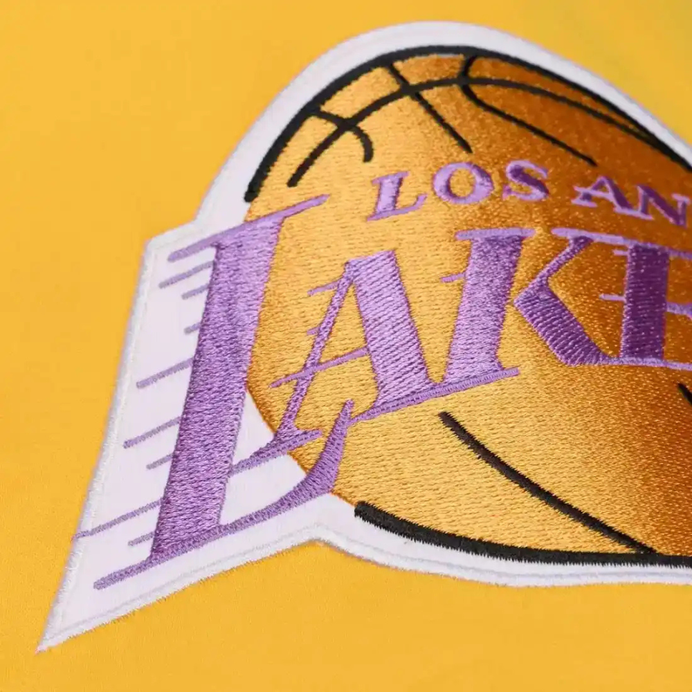 Los Angeles Lakers Throw it back Heavyweight Satin vintage Jacket - Mitchell&Ness
