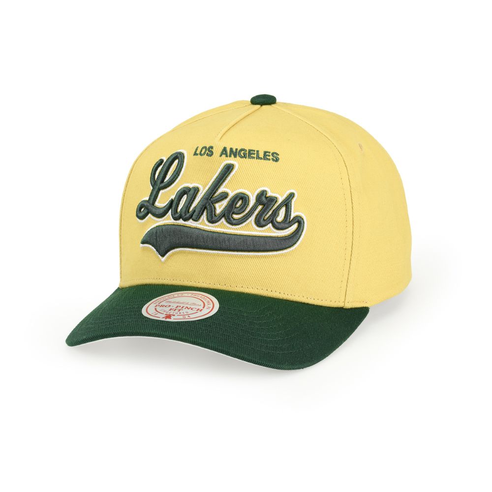 Los Angeles Lakers Harvest Gold Pro Crown A-Frame Adjustable - Mitchell & Ness