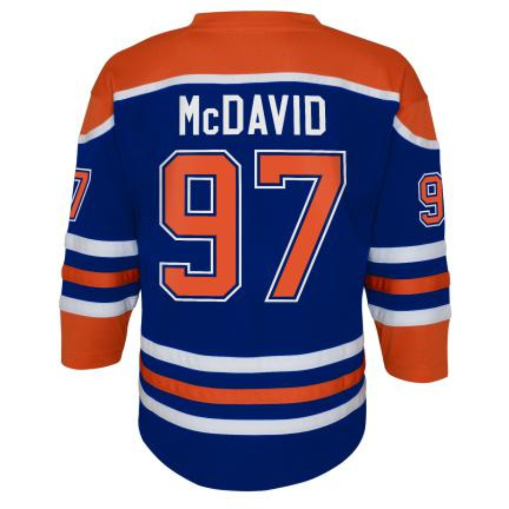 Edmonton Oilers Connor McDavid #97 Replica Premier Youth Jersey Home