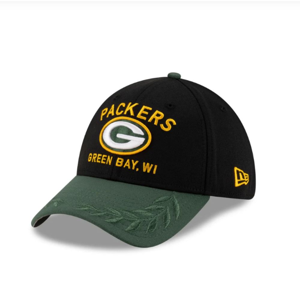 Green Bay Packers 2025 NFL Draft 39THIRTY Flex Hat Black/Green - New Era