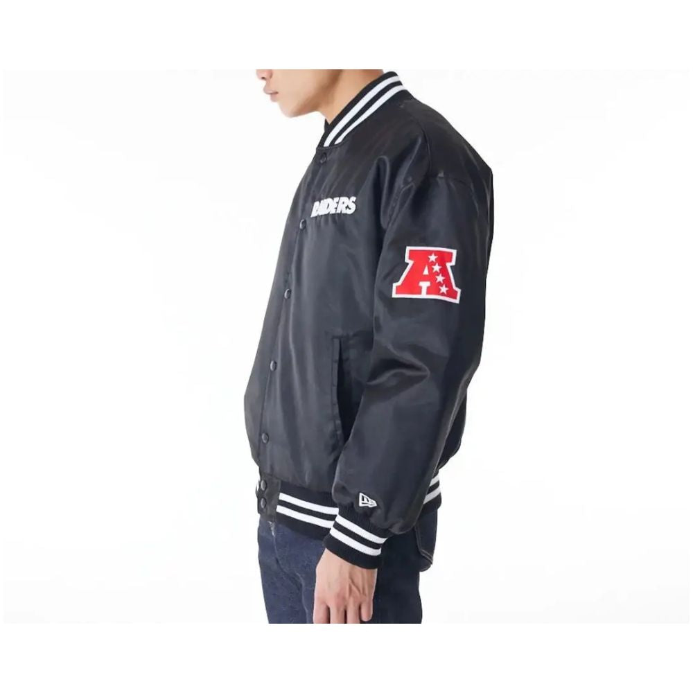 Las Vegas Raiders NFL New Era Satin Bomberjacke