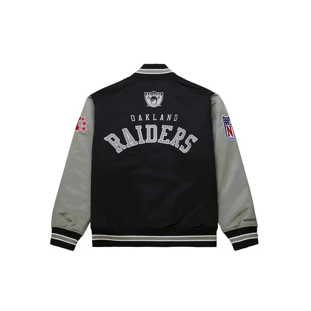 Las Vegas Raiders NFL Mitchell & Ness Primetime Satin Jacke