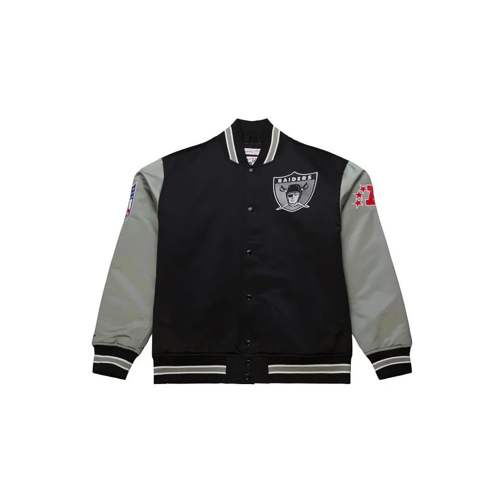 Las Vegas Raiders NFL Mitchell & Ness Primetime Satin Jacke