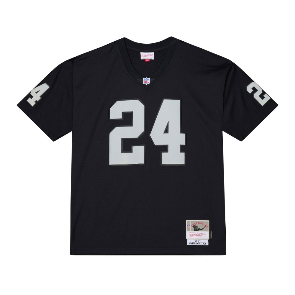 Las Vegas Raiders Marshawn Lynch #24 2017 NFL Legancy Jersey - Mitchell & Ness