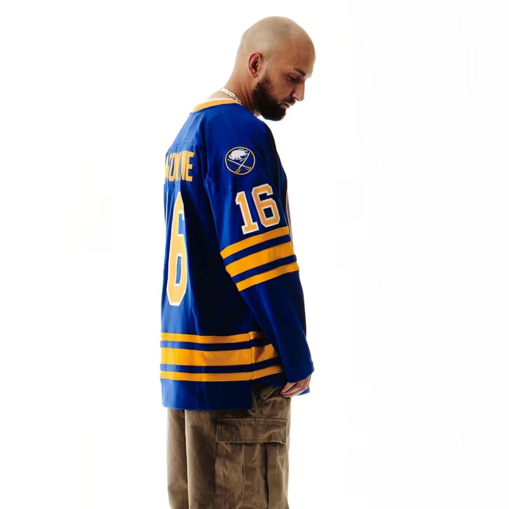 Buffalo Sabres Pat LaFontaine 1995-96 Royal Captain Power Play Jersey - Mitchell & Ness