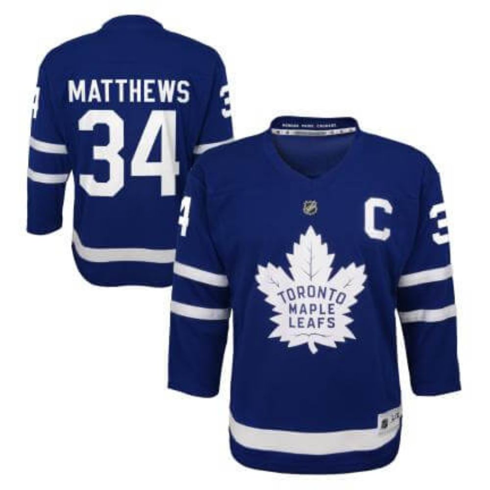 Toronto Maple Leafs Auston Matthews Blue Home Replica Player Youth Jersey