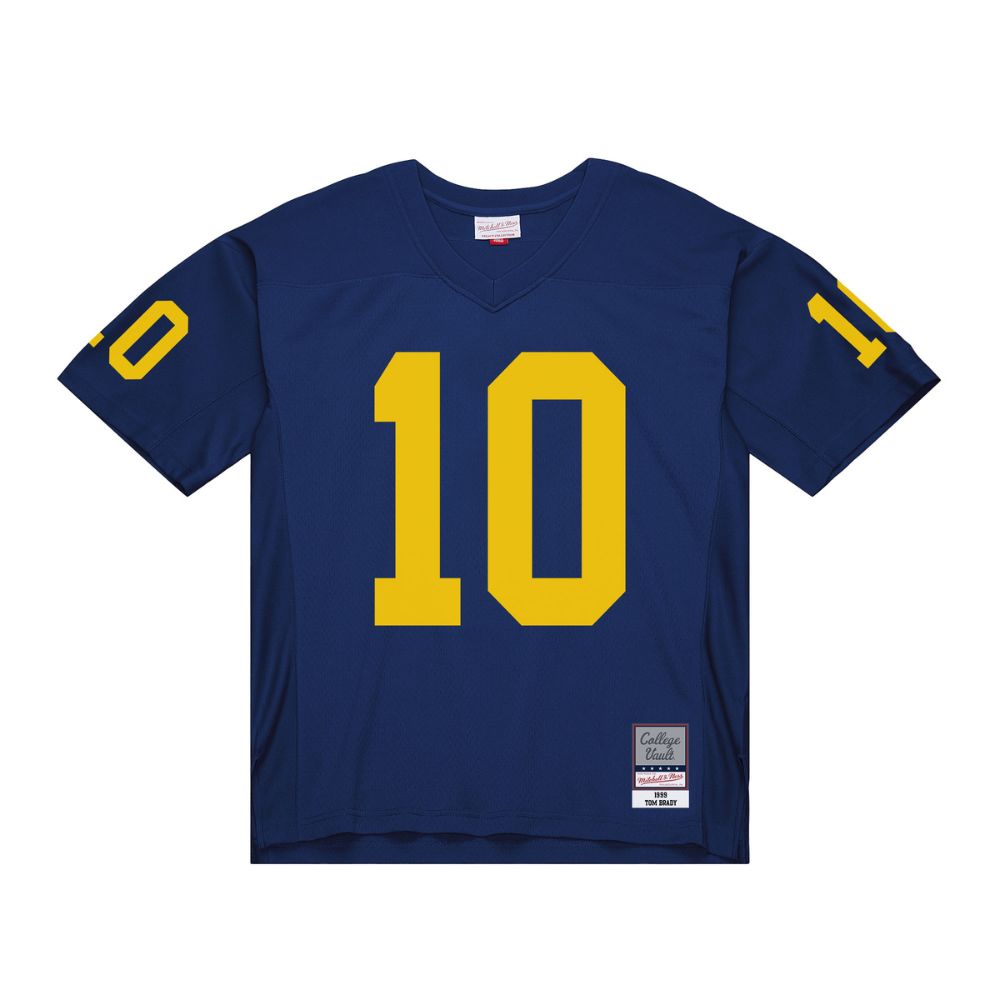 Tom Brady Michigan Wolverines 1999 Navy Legacy Jersey - Mitchell & Ness