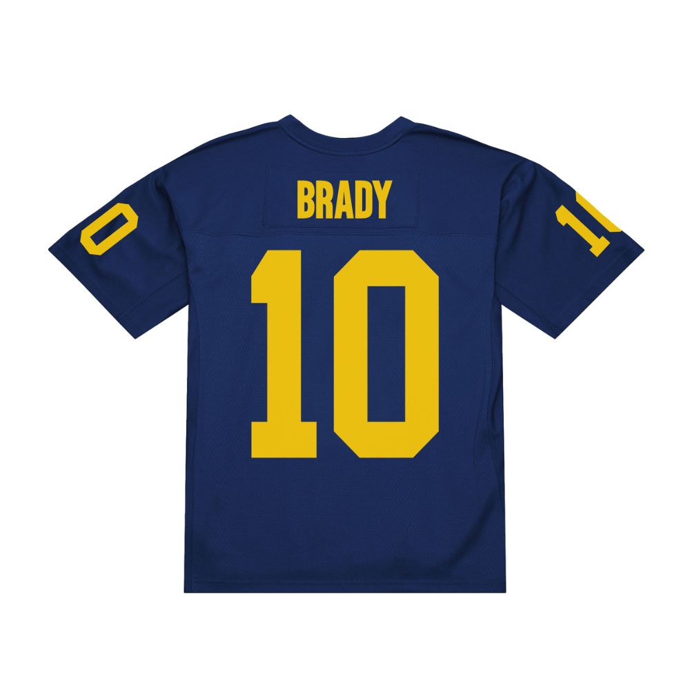 Tom Brady Michigan Wolverines 1999 Navy Legacy Jersey - Mitchell & Ness