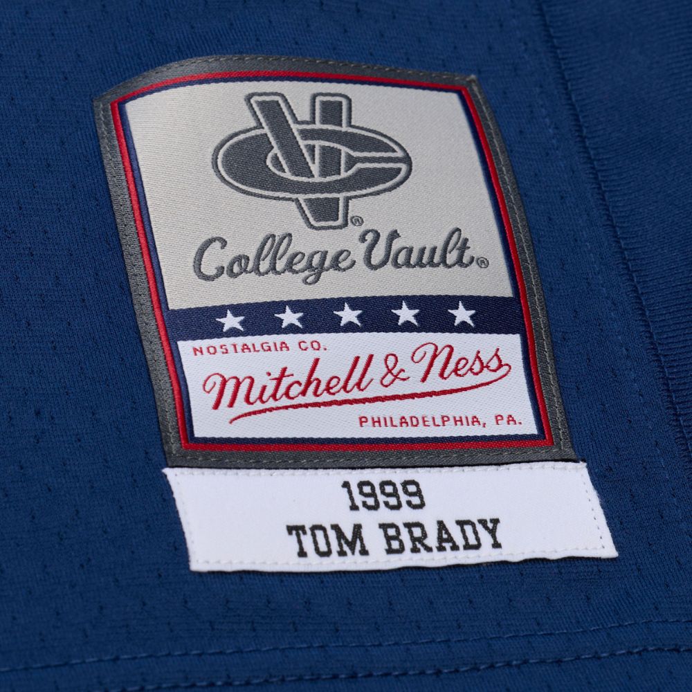 Tom Brady Michigan Wolverines 1999 Navy Legacy Jersey - Mitchell & Ness