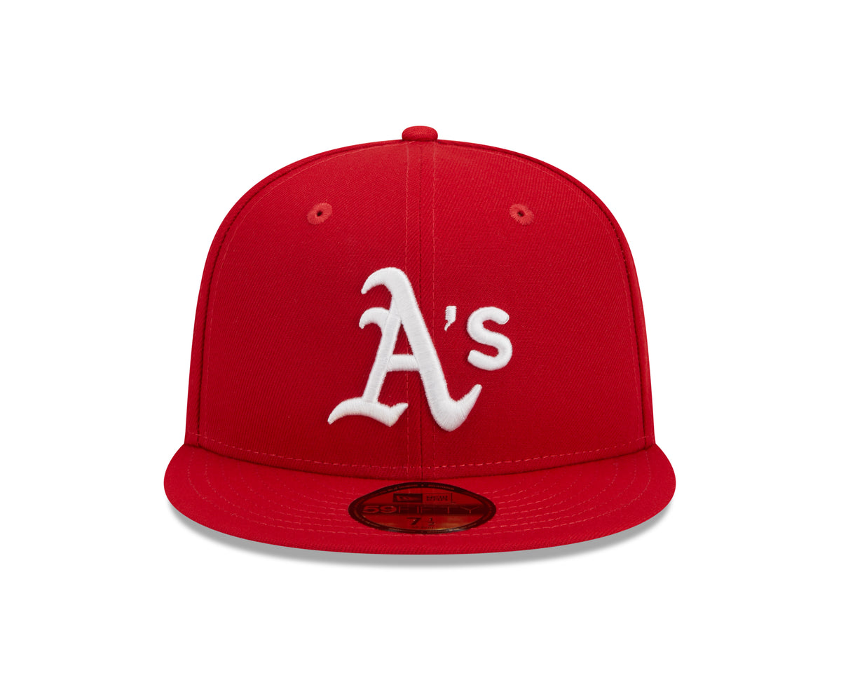 Oakland Athletics Scarlet Basic 59FIFTY Fitted Cap - New Era