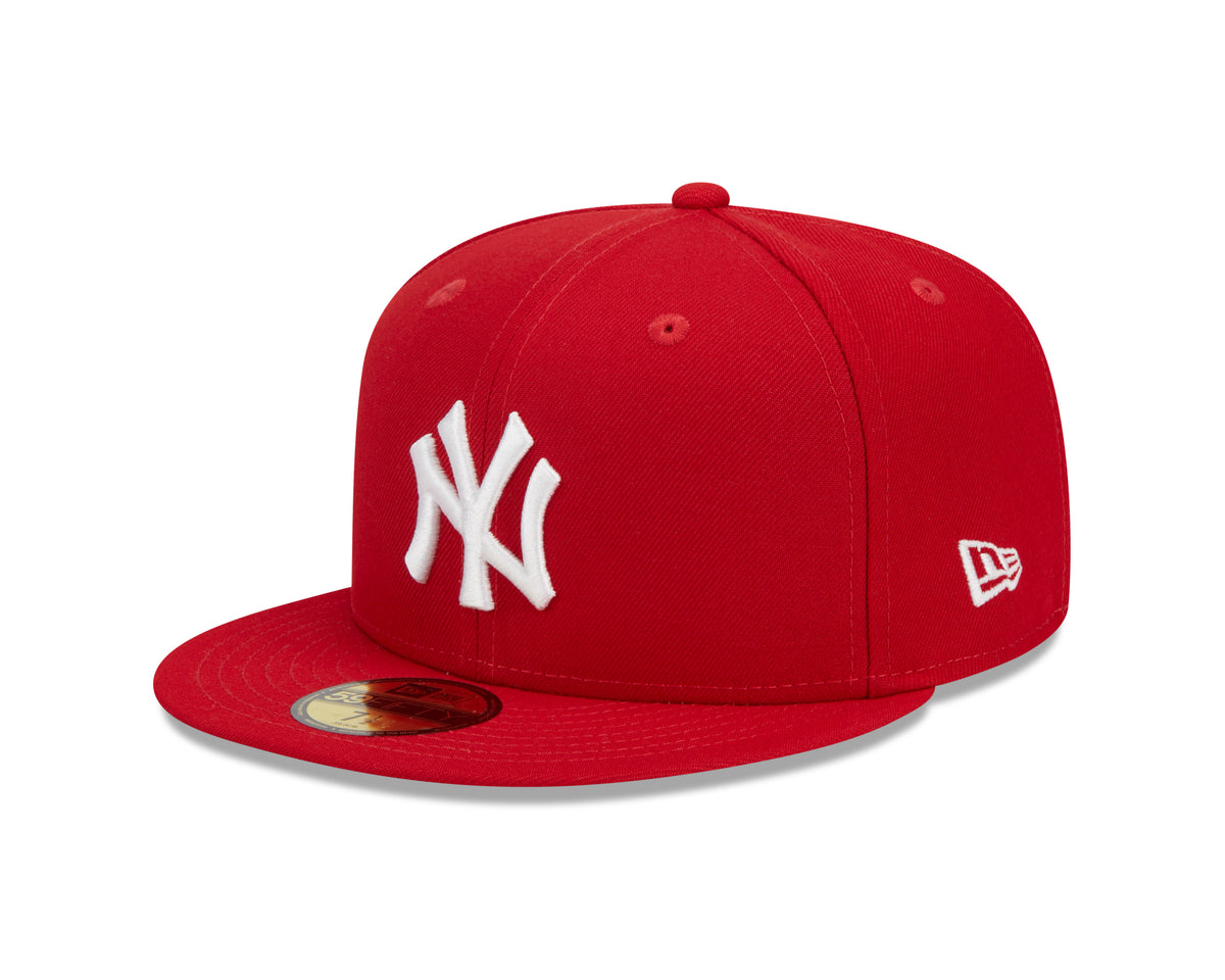 New York Yankees Scarlet Basic 59FIFTY Fitted Cap - New Era