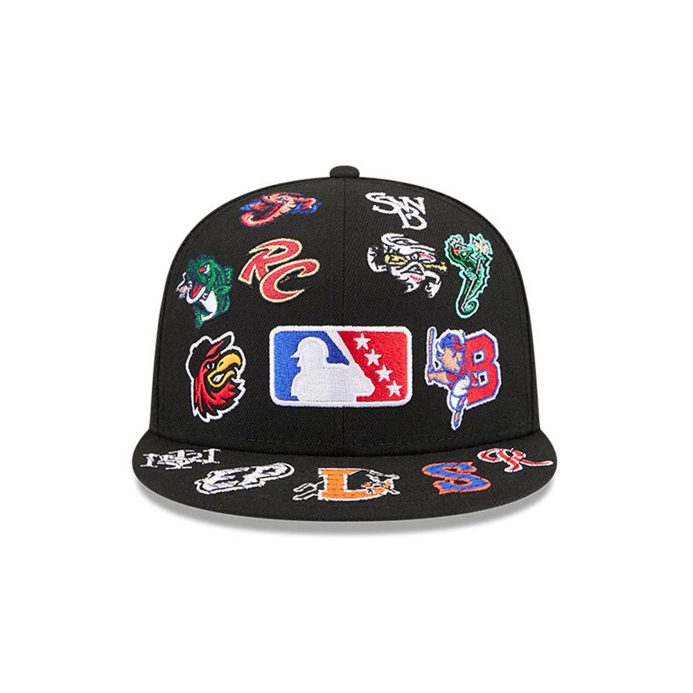 MiLB Black All over 59FIFTY Fitted Cap - New Era