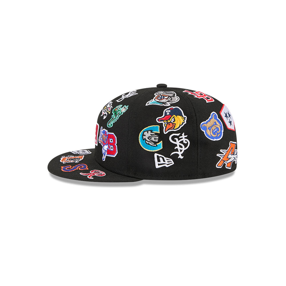 MiLB Black All over 59FIFTY Fitted Cap - New Era