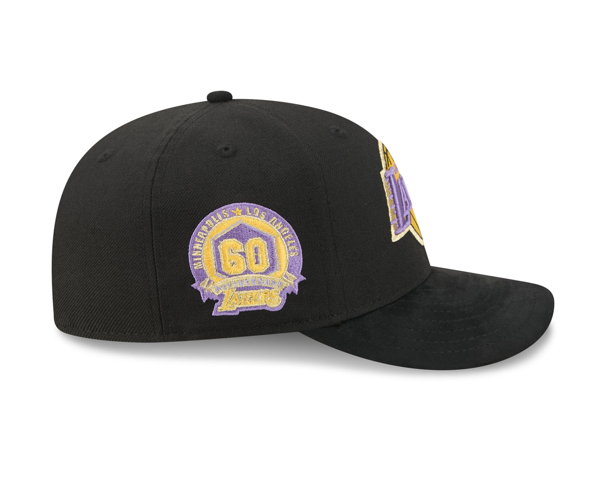 Los Angeles Lakers Hardwood Classics Side Patch 9FIFTY Snapback Cap - New Era