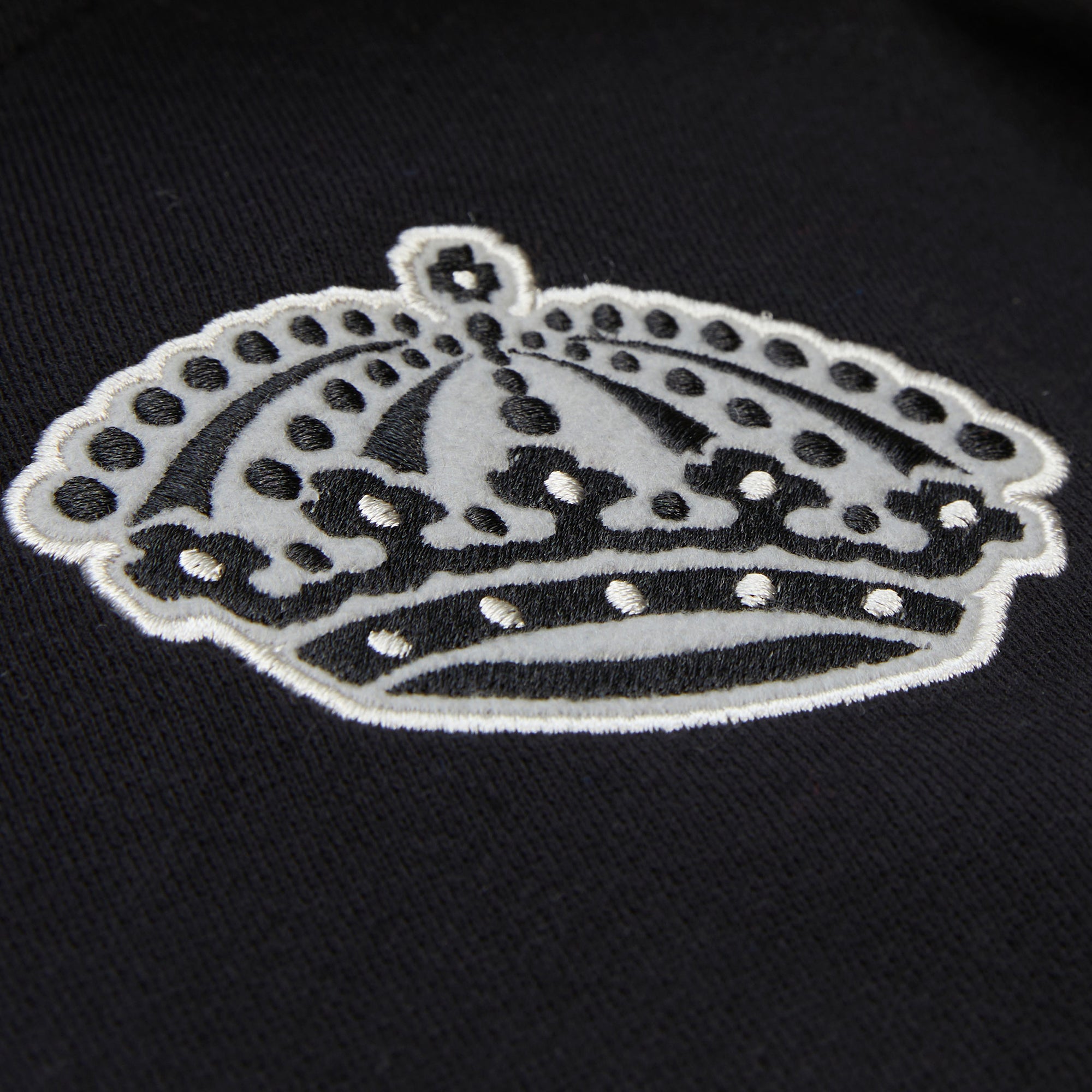 Los Angeles Kings Black Rinkside Fleece Full-Snap Jacket - Mitchell & Ness