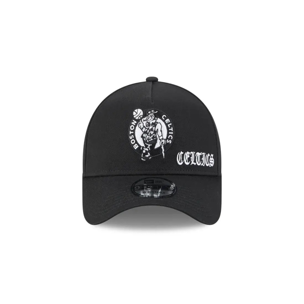 Boston Celtics NBA Gothic 9FORTY A-Frame Snapback Cap - New Era