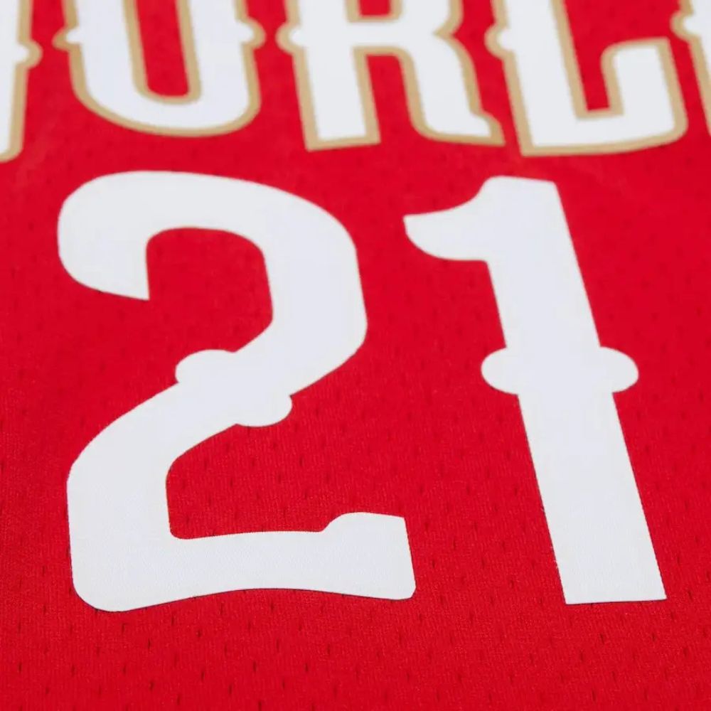 Joel Embiid Red NBA Rising Stars Game 2017 Swingman Jersey - Mitchell & Ness