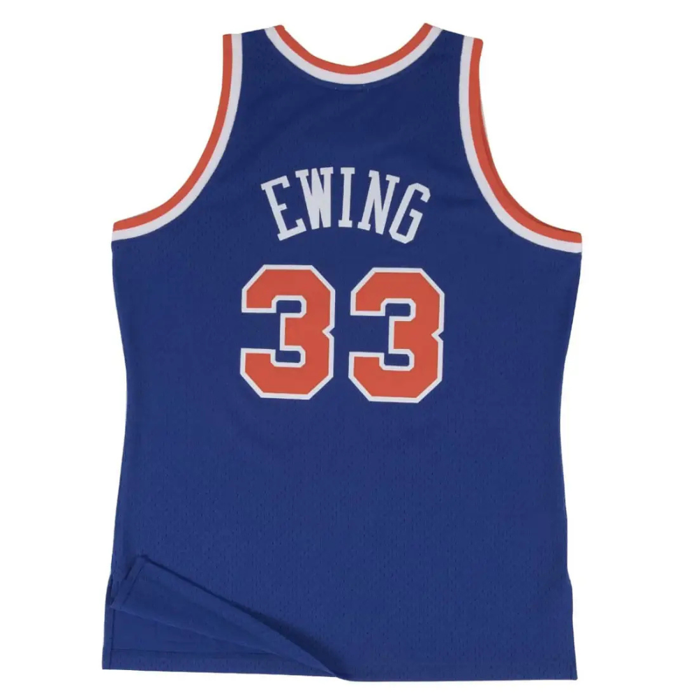 New York Knicks Patrick Ewing Blue 1991/92 Hardwood Classics Swingman Player Jersey