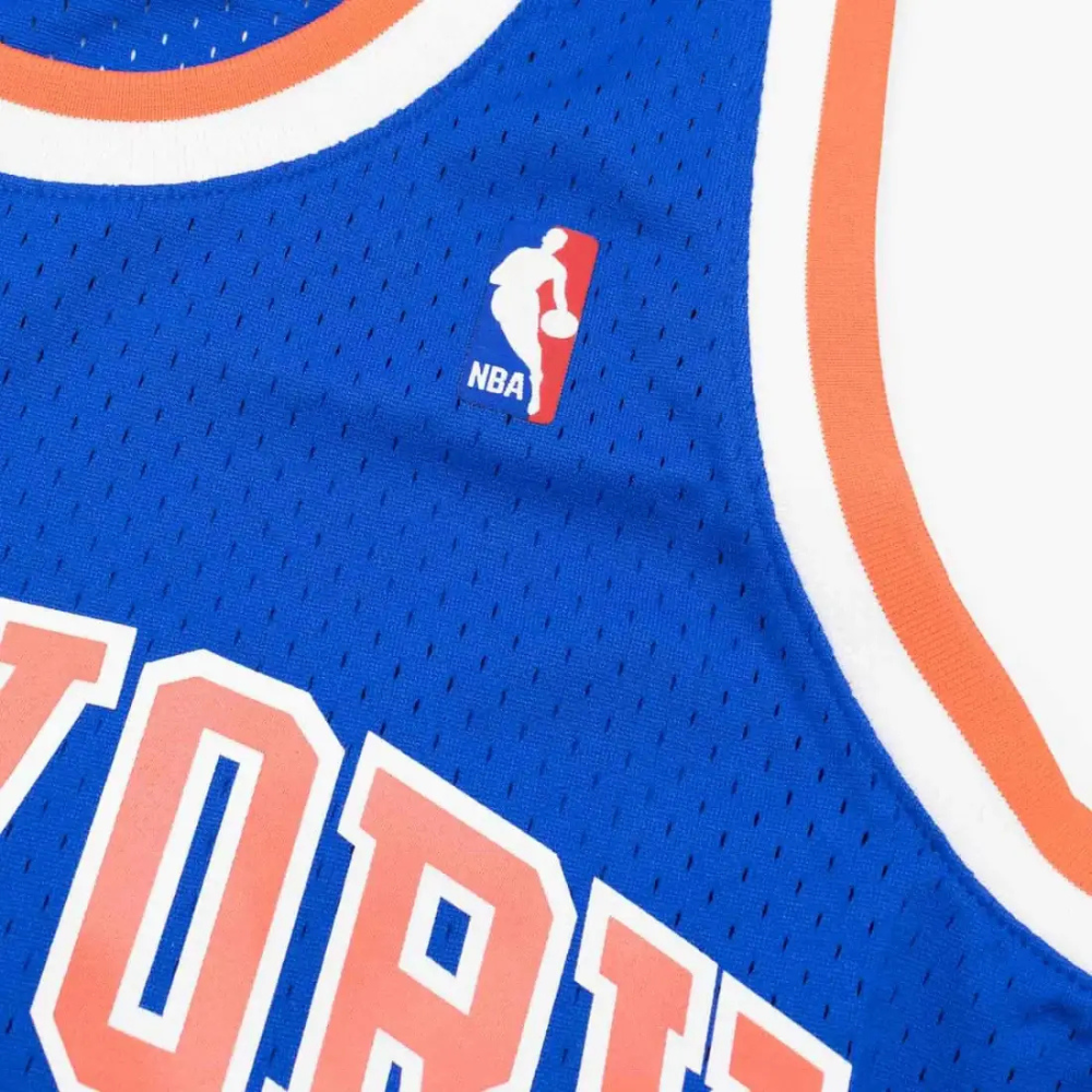 New York Knicks Patrick Ewing Blue 1991/92 Hardwood Classics Swingman Player Jersey