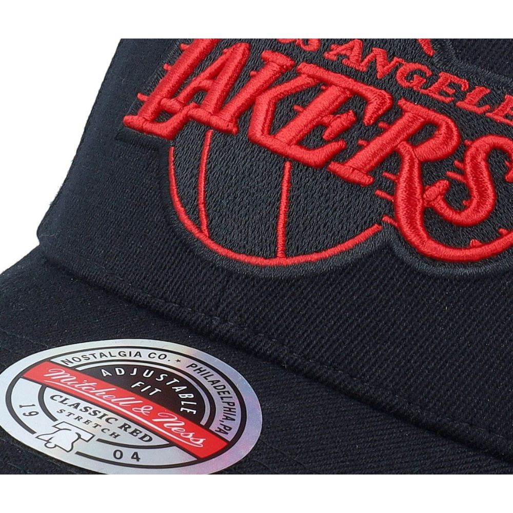 Los Angeles Lakers Inferno classic Red Black/Red Snapback Cap - Mitchell & Ness