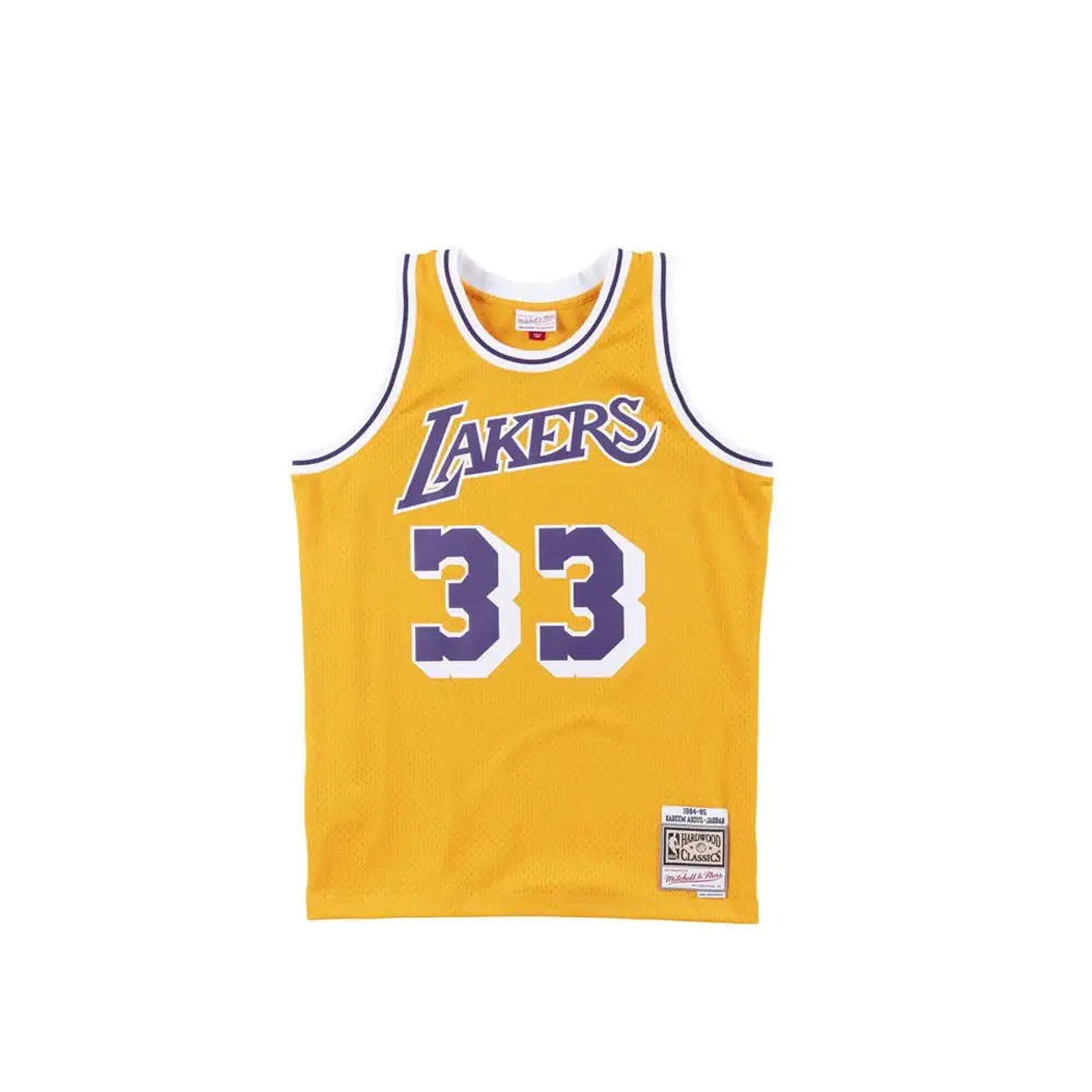 Los Angeles Lakers  Kareem Abdul-Jabbar Swingman 2.0 1984-85 Jersey - Mitchell & Ness