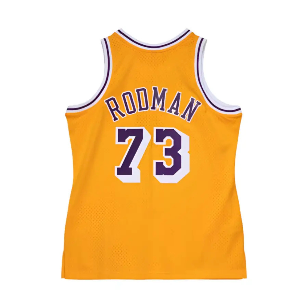 Los Angeles Lakers Dennis Rodman Gold 1998/99 Hardwood Classics Swingman Player Jersey