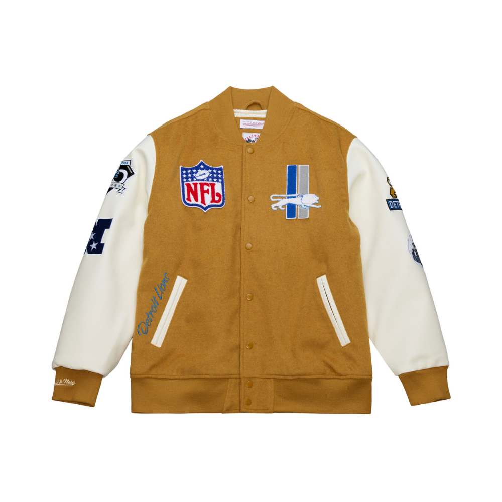 Detroit Lions Dusted Varsity NFL Jacke - Mitchell & Ness