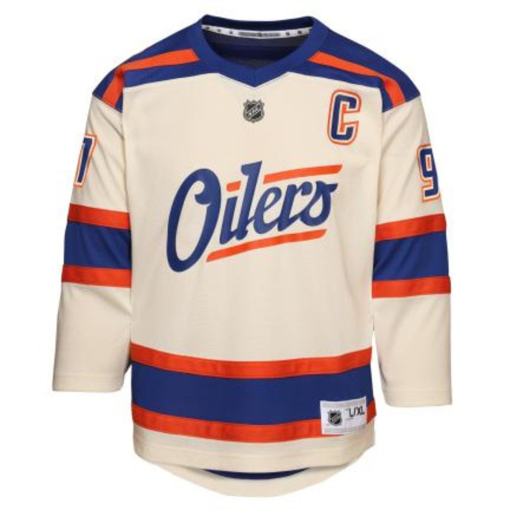 Edmonton Oilers Connor McDavid Replica Youth Jersey