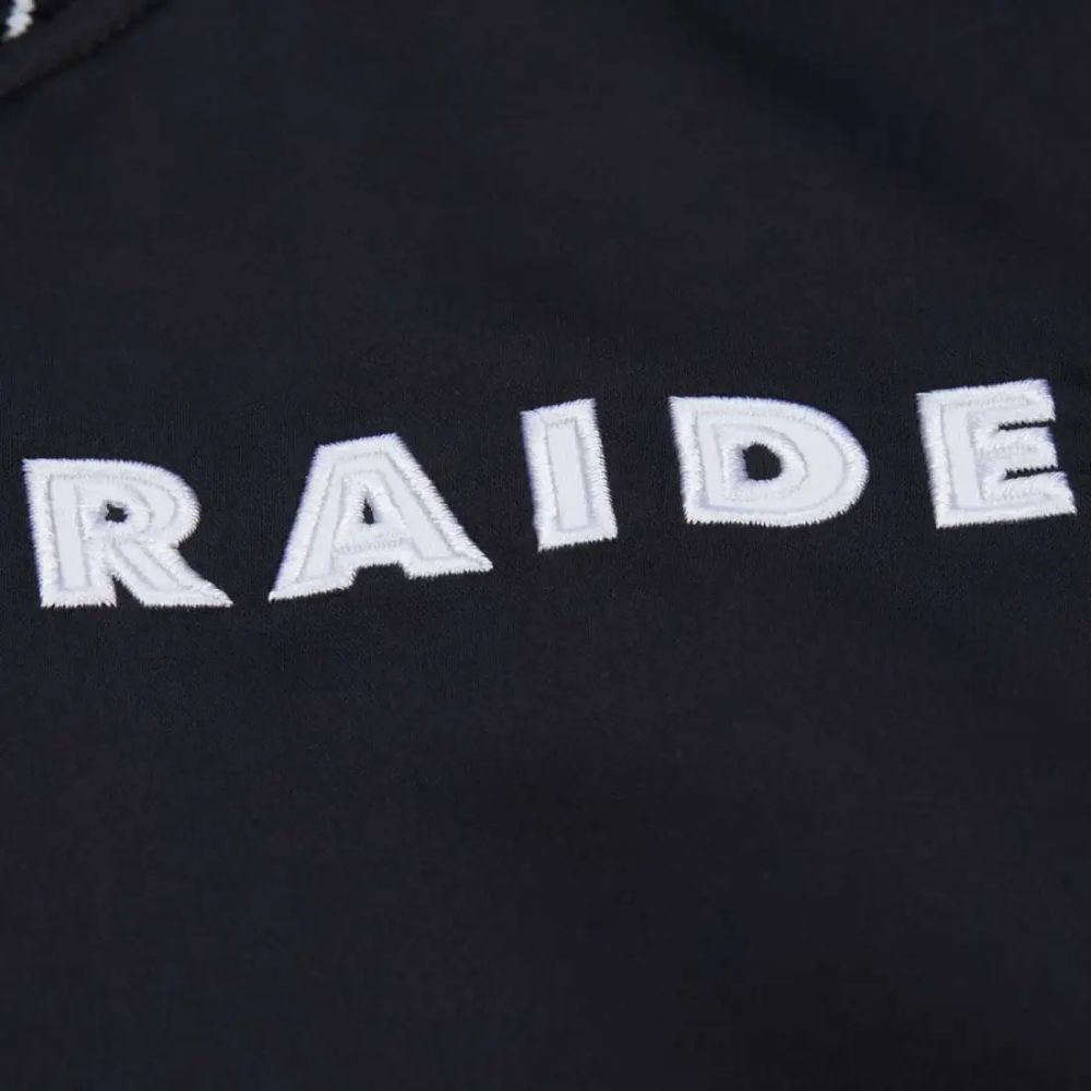 Las Vegas Raiders Throw it back Heavyweight Satin vintage Jacket - Mitchell&Ness