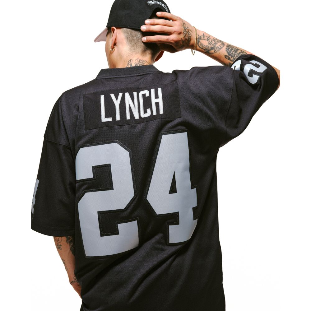 Las Vegas Raiders Marshawn Lynch #24 2017 NFL Legancy Jersey - Mitchell & Ness