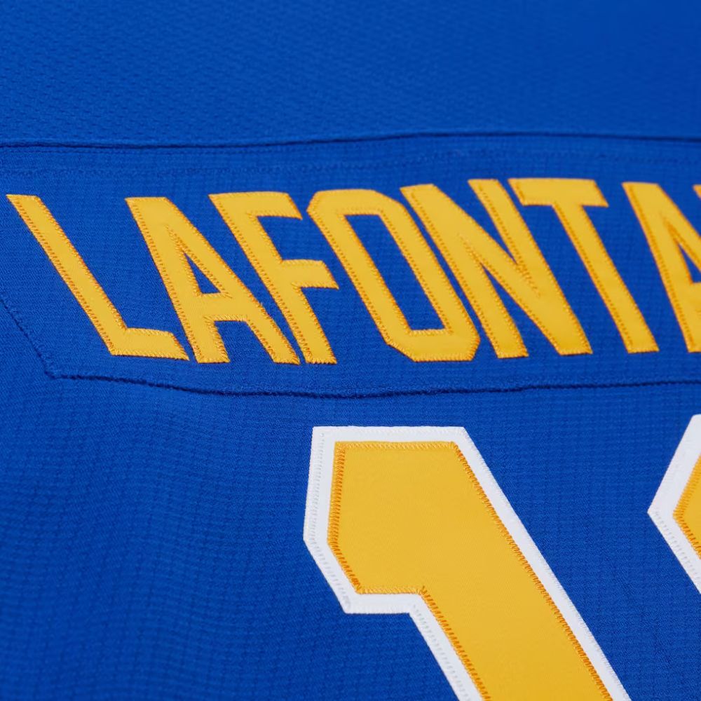 Buffalo Sabres Pat LaFontaine 1995-96 Royal Captain Power Play Jersey - Mitchell & Ness