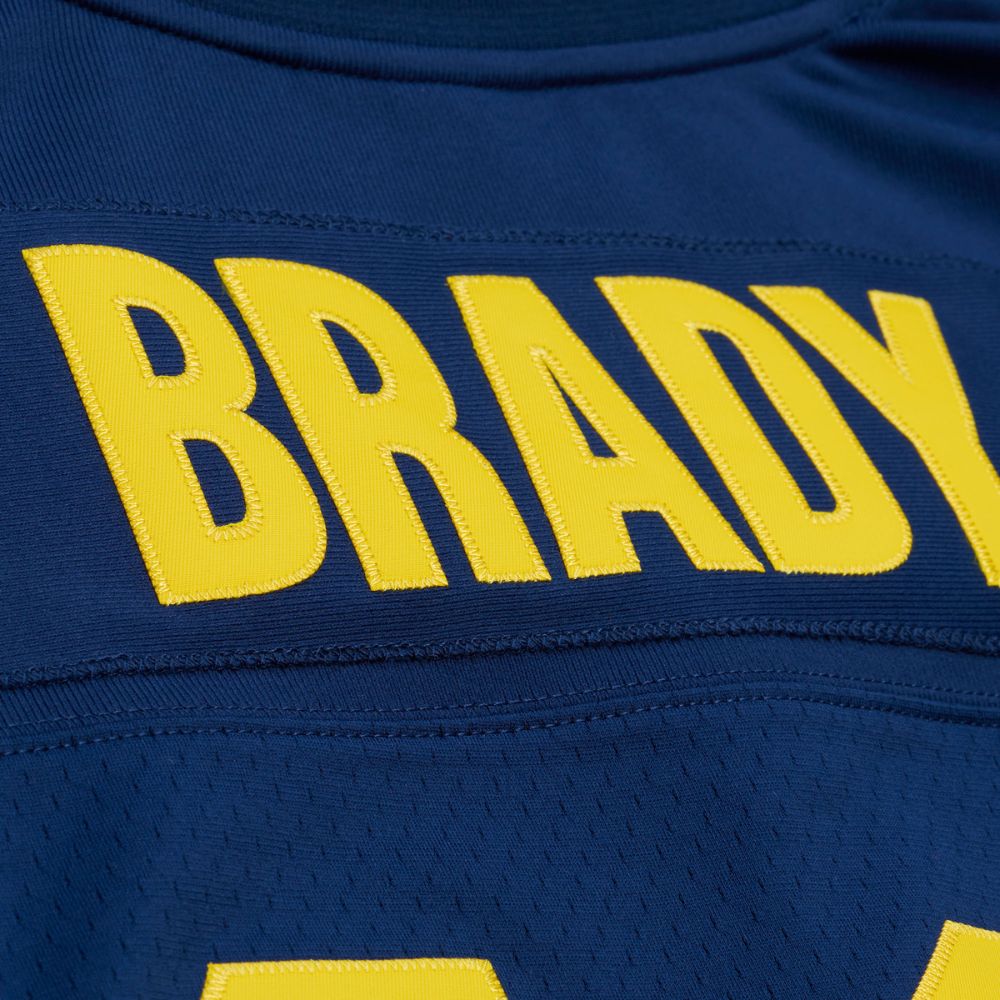 Tom Brady Michigan Wolverines 1999 Navy Legacy Jersey - Mitchell & Ness